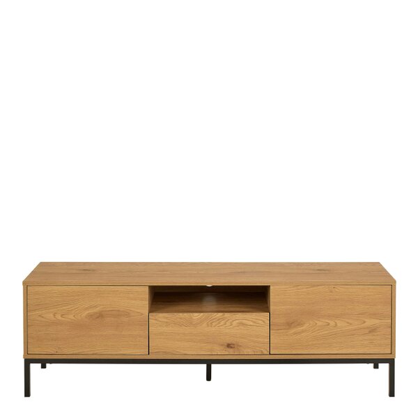 Wyld Haus Galway 140cm Wild Oak TV Unit 2 Doors 1 Drawer 1 Shelf