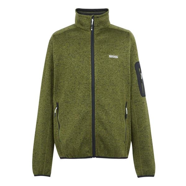 Regatta Mens Newhill Marl Full Zip Fleece Jacket - Nephrite Green - 