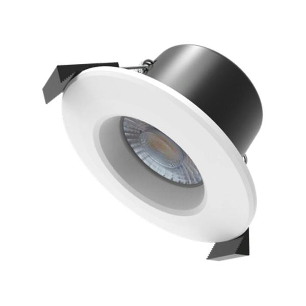 ENER-J 8W WiFi Fire Rated LED Downlight, IP65 Bathroom Ceiling Light, RGB CCT Adjustable, Dimmable, Voice & App Control