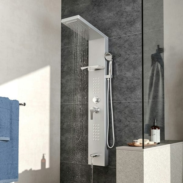 Shower Panel Tower System Bathroom with Hand Shower Water Heaters Living and Home