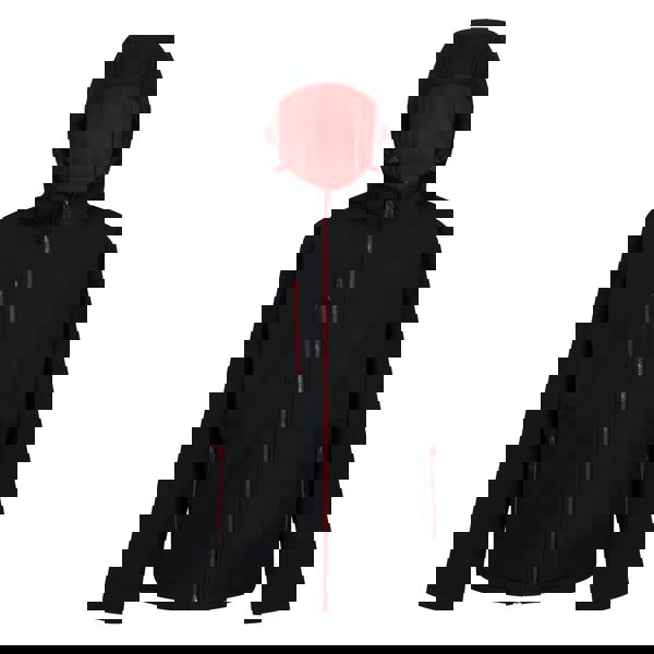 Regatta Professional Mens 2 Layer Soft Shell Jacket - Black/Classic Red