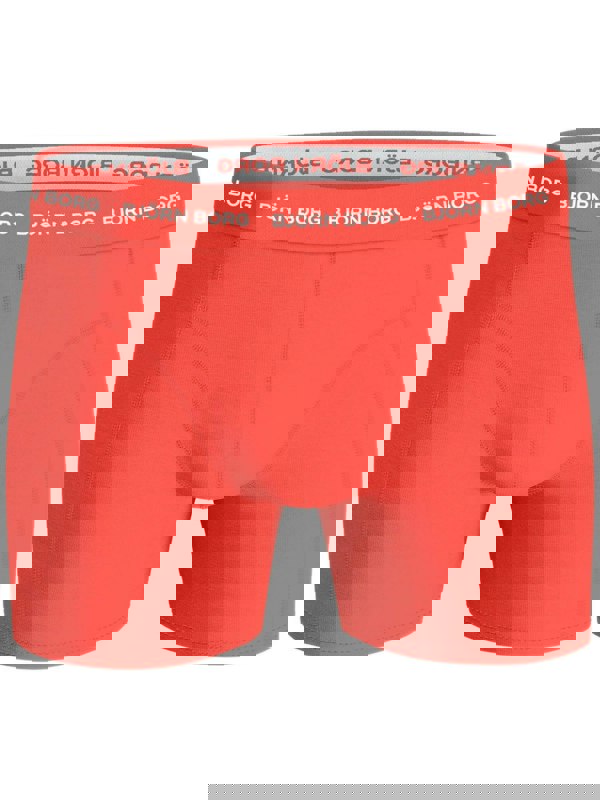 Bjorn Borg - 3 - Pack Wavy Print Boxer Trunks, Coral/black - Boxers - and - Briefs.net