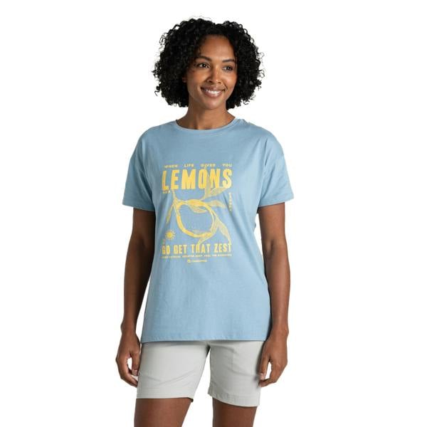 Craghoppers Womens/Ladies Yago Lemon T-Shirt - Nimbus Blue - 