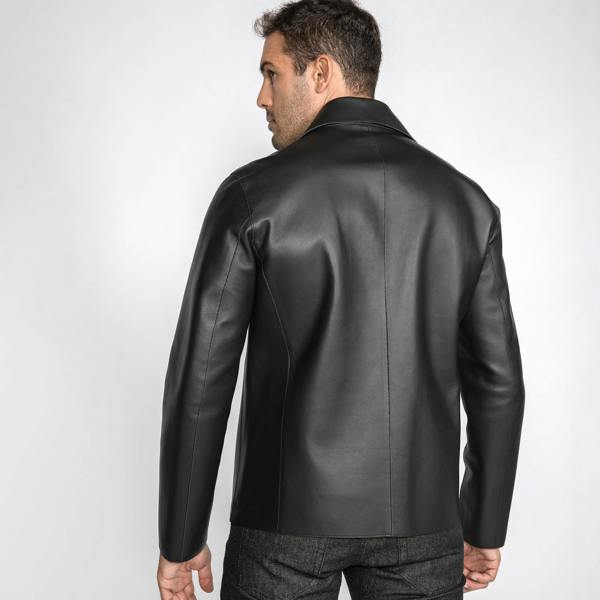 The Maverick Leather Moto Jacket - Premium Men's Patterned Shirt by Claudio Lugli | Bold Design, Tailored Fit, Best Printed Shirts