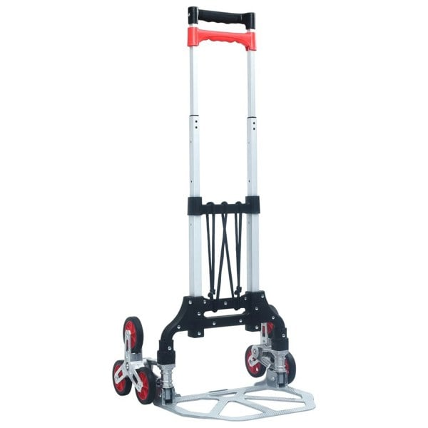 Berkfield Foldable Stair Transport Trolley 70 kg Aluminium Sliver