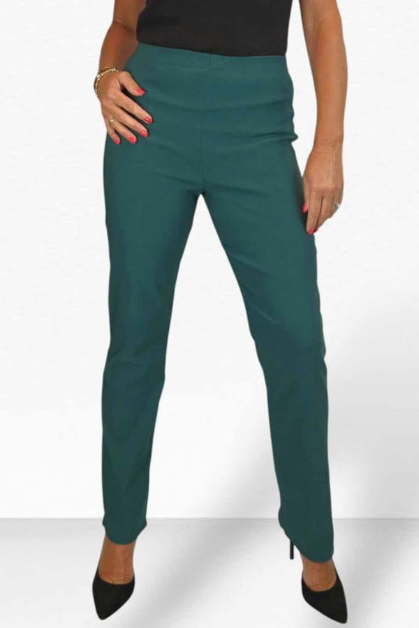 Paulo Due Women's Pull On Stretch Straight Leg Trousers