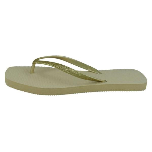 Spot On Ladies Spot On Squared Toe Flip Flops F00389
