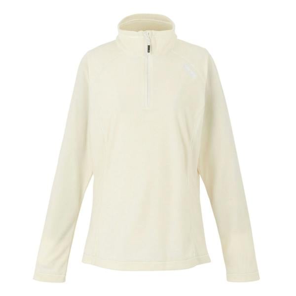 Regatta Great Outdoors Womens Montes Half Zip Fleece Top - Light Vanilla/White