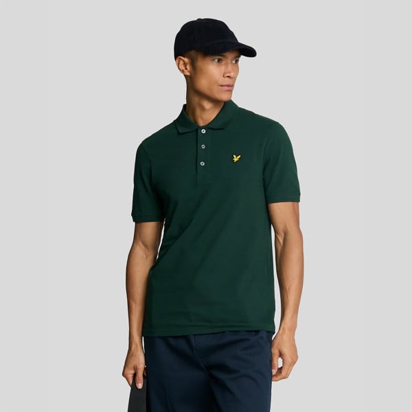 Lyle & Scott Plain Polo Shirt - Dark Green