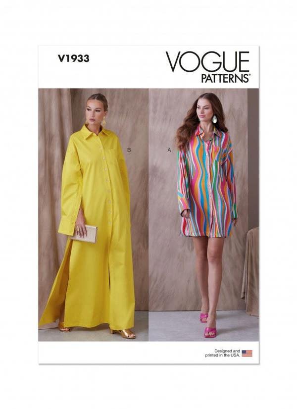Vogue Sewing Pattern 1933, Dresses for Women, A5 (6-8-10-12-14) - Intermediate
