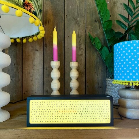 Love Frankie Bollocks Word Search LED Light Box