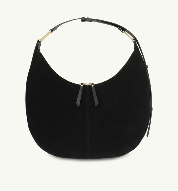 Apatchy London - Black Suede Nora Bag