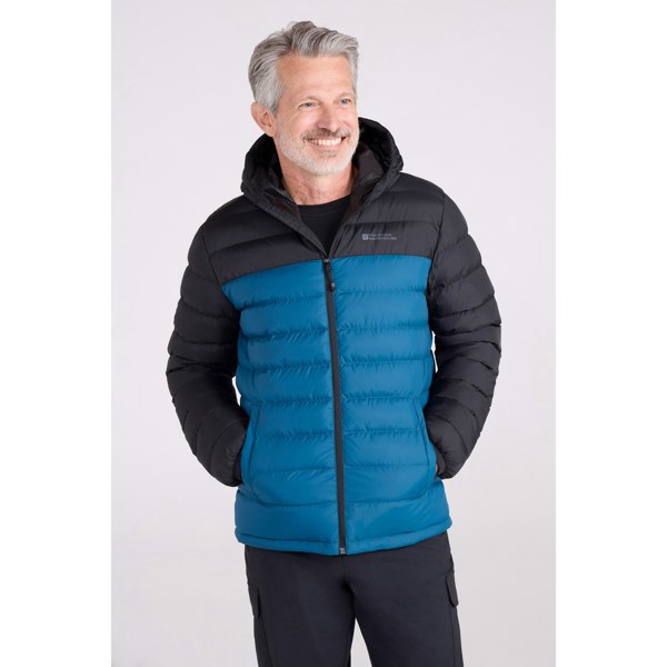 Mountain Warehouse Mens Seasons II Camo Padded Jacket - Petrol