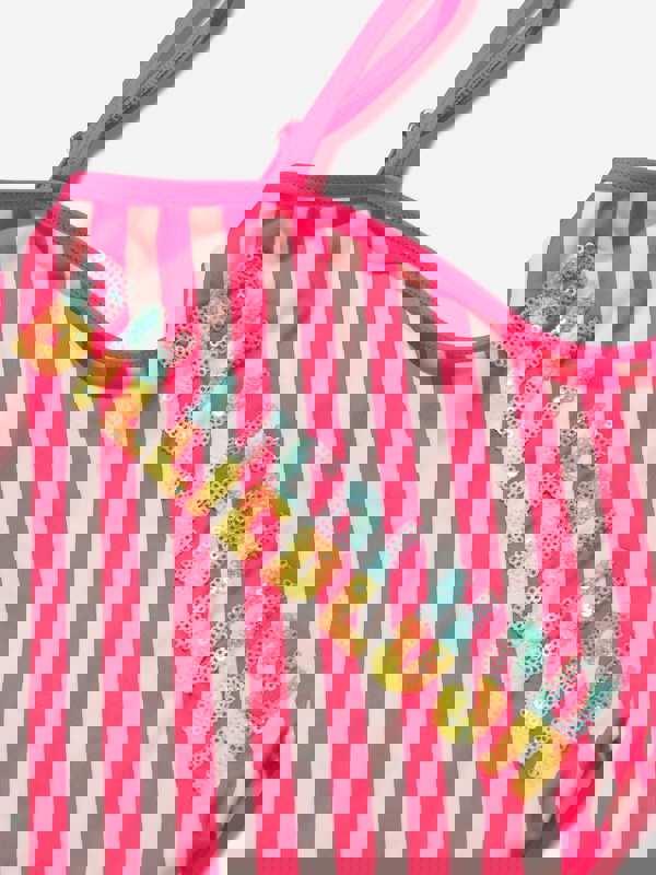 Billieblush Girls Swimsuit With 2 Scruchies in Pink