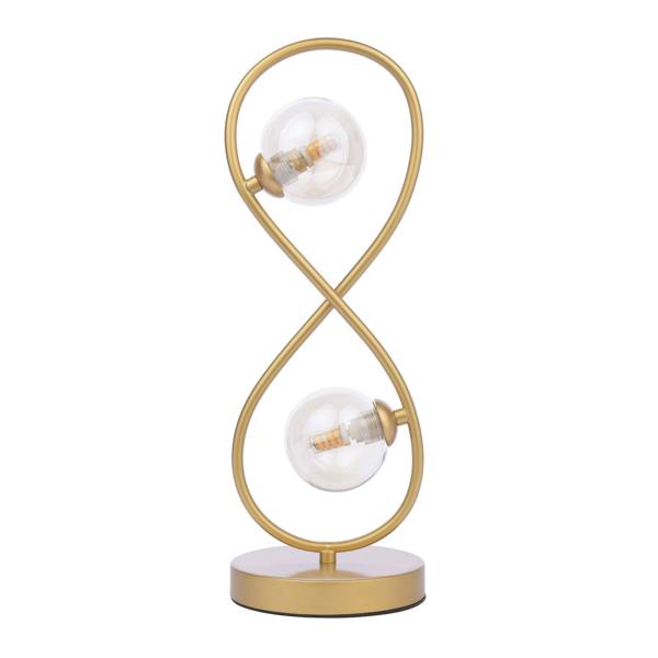 Pagazzi Lighting Lena 2 Light Satin Brass Table Lamp