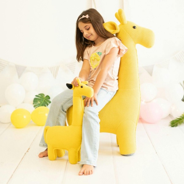 CROCHETTS Large giraffe plush with auxiliary seat for children LT-Y01