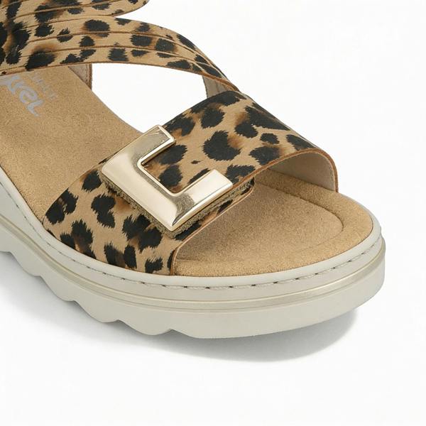 Rieker 67410 Cross Strap Sandals   in  Multicoloured