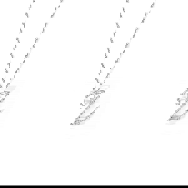 Say It With Luxe CZ Initial Necklace - Sterling Silver