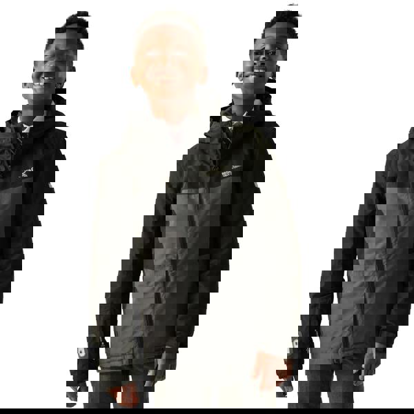 Regatta Childrens/Kids Beamz Insulated Waterproof Jacket - Black/Seal Grey - 