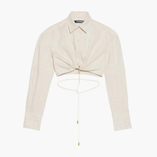 Jacquemus La Chemise Plidao Light Beige