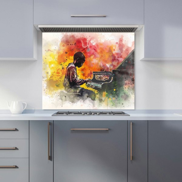 Warren Reed - Designer Young Virtuoso in Watercolor Symphony Kitchen Splashback