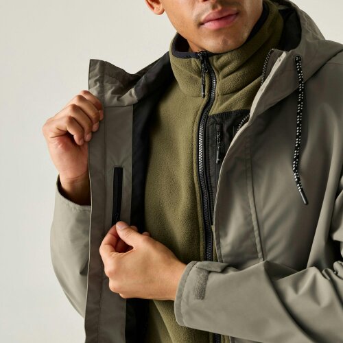Regatta Mens Shorebay Waterproof Insulated Jacket - Smokey Olive/Black - Smokey Olive/Black - 62% Polyester/38% Recycled Polyester