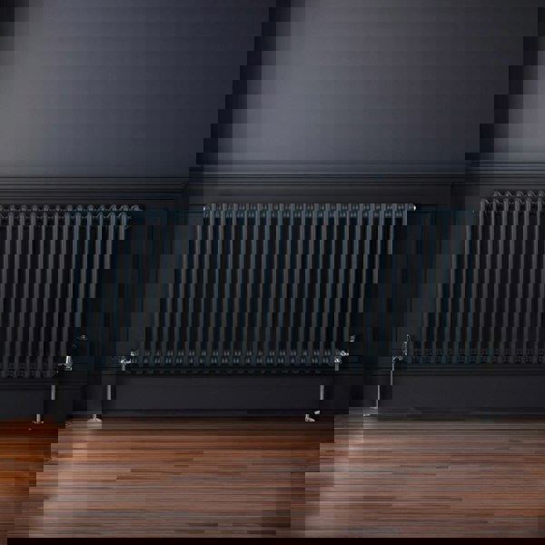 Monstershop Traditional 2 Column Radiator - 600 x 1462mm - Anthracite Grey