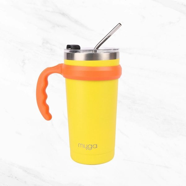 Myga Capri Insulated Coffee Cups – Available in Green, Yellow, and Pink for Vibrant Hydration