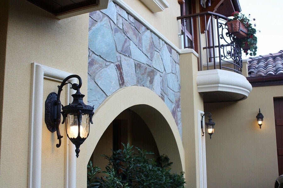 Outdoor IP44 Wall Light Sconce Old Bronze LED E27 100W Bulb External d02052 Loops