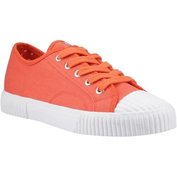 Hush Puppies Freya Canvas Textile Women's Orange Trainers