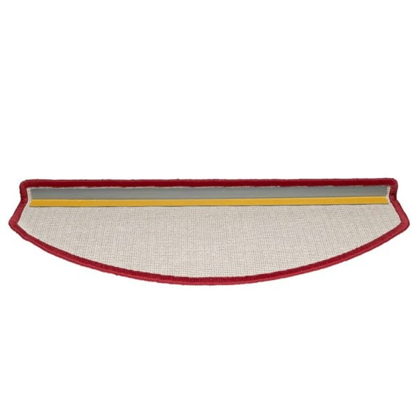 Berkfield Stair Mats 10 pcs 65x24x4 cm Bordeaux Red
