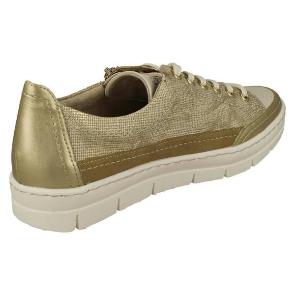 Remonte Ladies Remonte Casual Lace Up/ Zip Fastening Shoes With Removable Insoles D5826