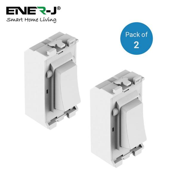 ENER-J 1 Gang Wireless Kinetic Switch Style, White Body (ECO Series)