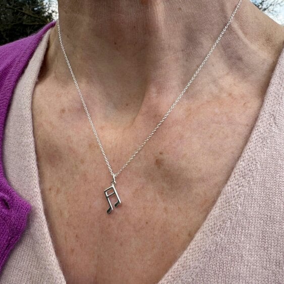 Reeves & Reeves Music Notes Necklace