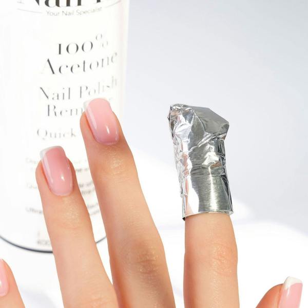 Nail HQ Gel Nail Remover Foil Wraps - 100 Pieces