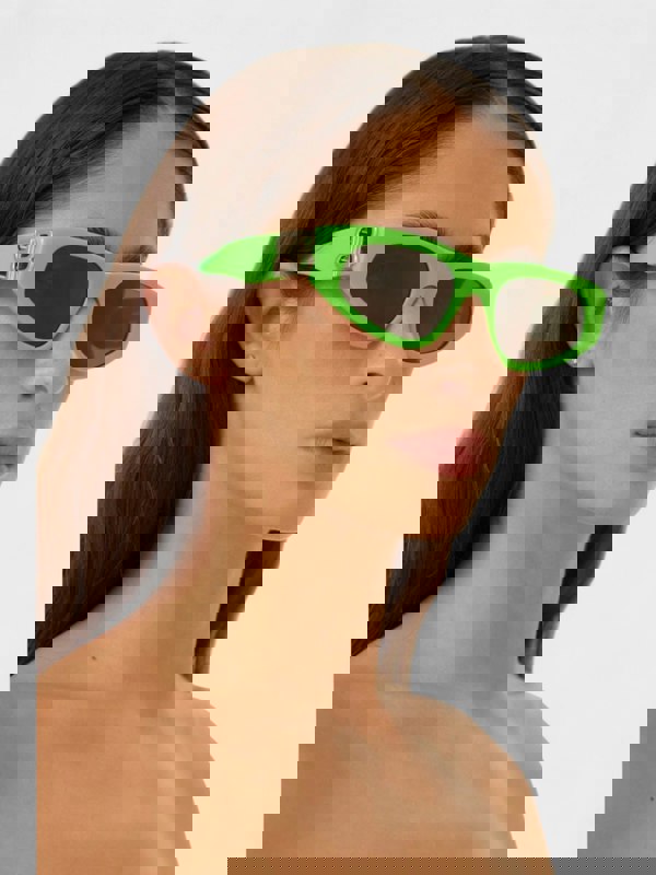 Balenciaga Cat Eye Sunglasses Green - Mens