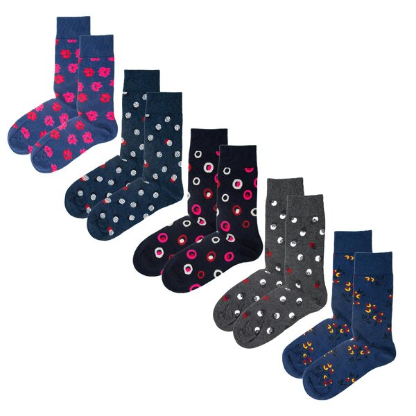 Jemsox The City Comfort: Luxury Organic Cotton Men’s Socks (5 Pack) | One Size UK 7-11