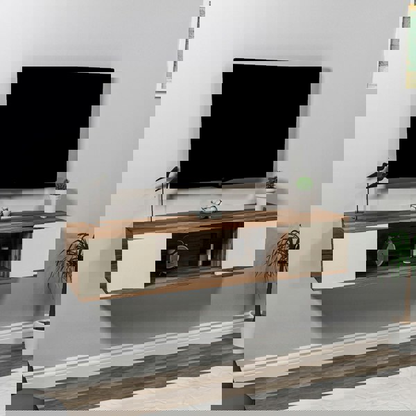 Destina Home Alfie Floating TV Stand with Shelves