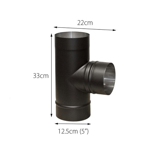 Nicoman Flue Pipe 5inch Tee Junction - 90 Degree