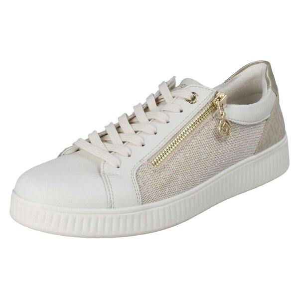 Remonte Ladies Remonte Everyday Casual Leather Trainers D2E00 - White Combination (81)