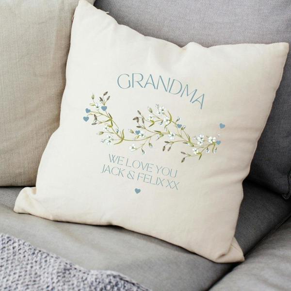 Personalised Grandma We Love You Cushion