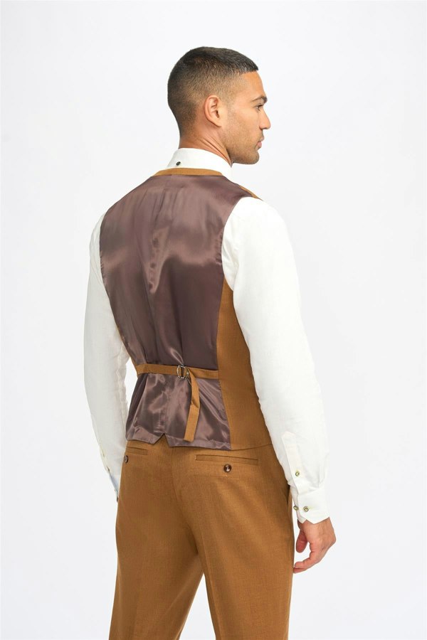 House of Cavani James Sierra Super 130s Wool Waistcoat