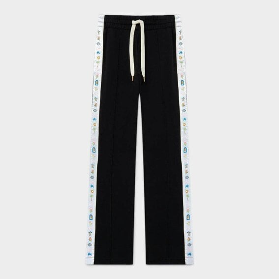 Casablanca Casa Icons Tape Sweatpants Black