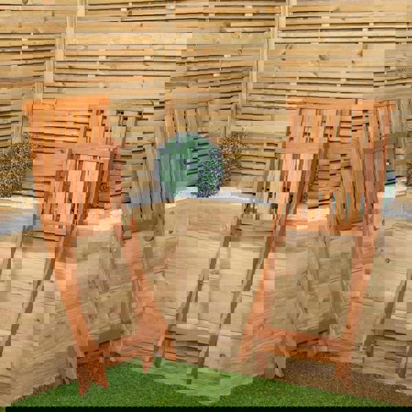 Samuel Alexander Outdoor 4 Person Folding Rectangular Wooden Garden Dining Table Chairs Grey Parasol and Base Set