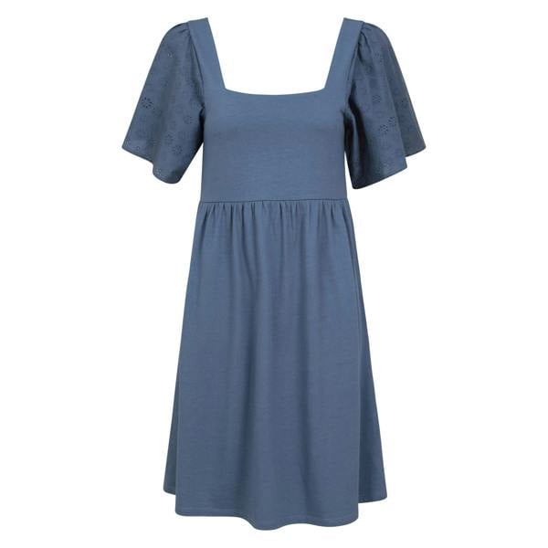 Mountain Warehouse Womens Verona Broderie Sleeve Dress - Blue