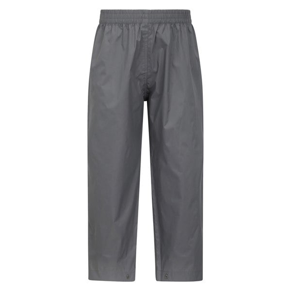 Mountain Warehouse Kids Pakka II Waterproof Over Trousers - Grey