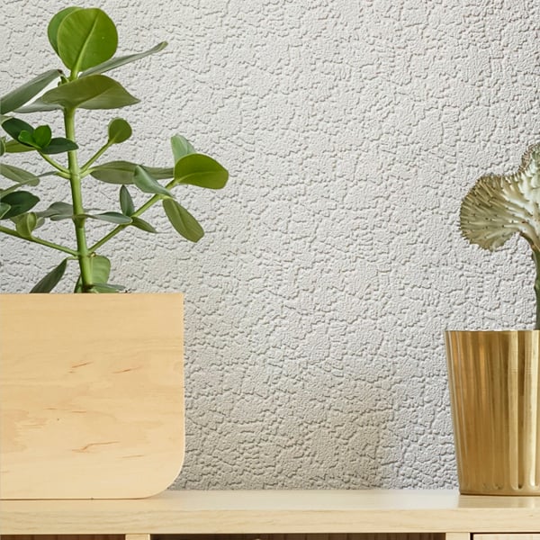 Superfresco Paintable Snow Textured Wallpaper - White Durable - 10m