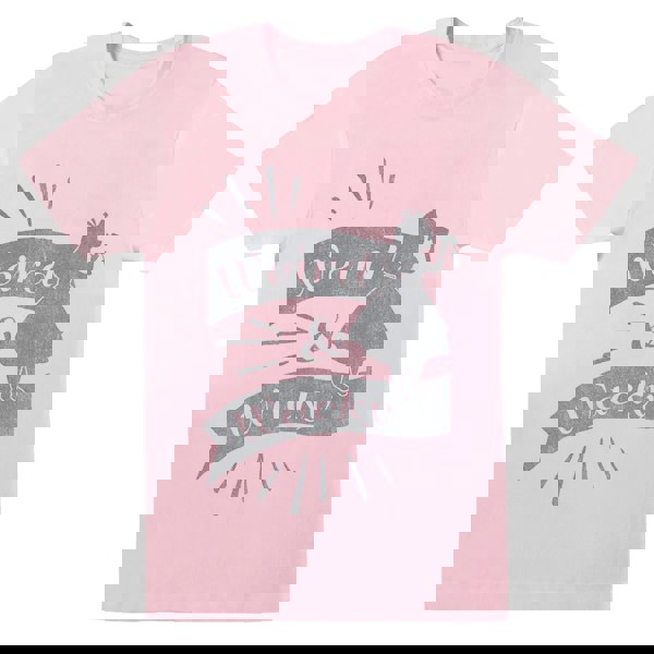 Disney Mens Alice In Wonderland Weird And Wacky T-Shirt - Baby Pink
