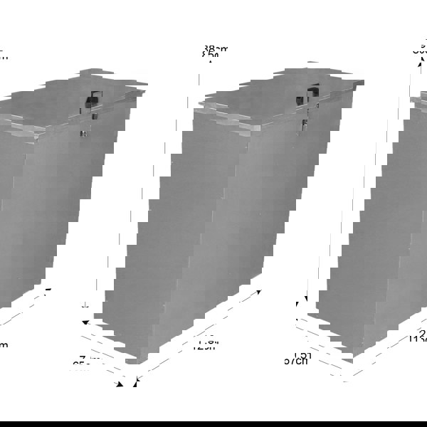 Monstershop Galvanised Feed Store 2 Compartments