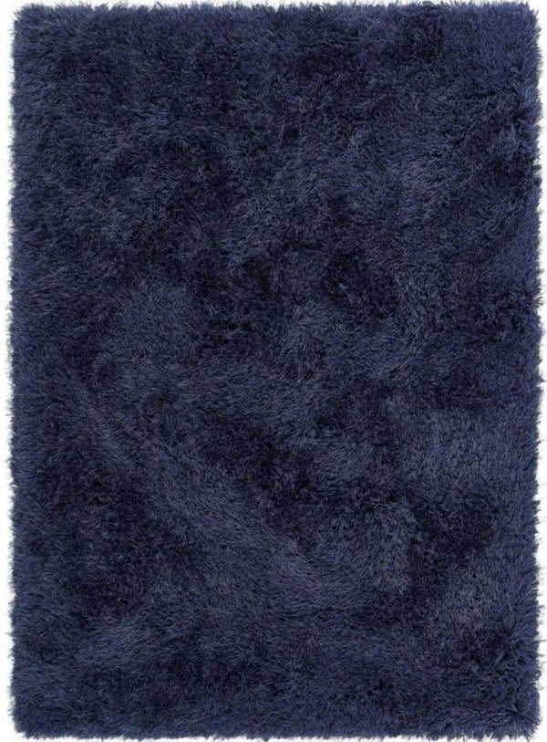 Extravagance Navy Shaggy Rug | Inspired Luxury | The Rugs